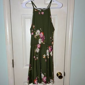 Floral halter dress